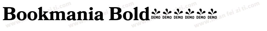 Bookmania Bold字体转换